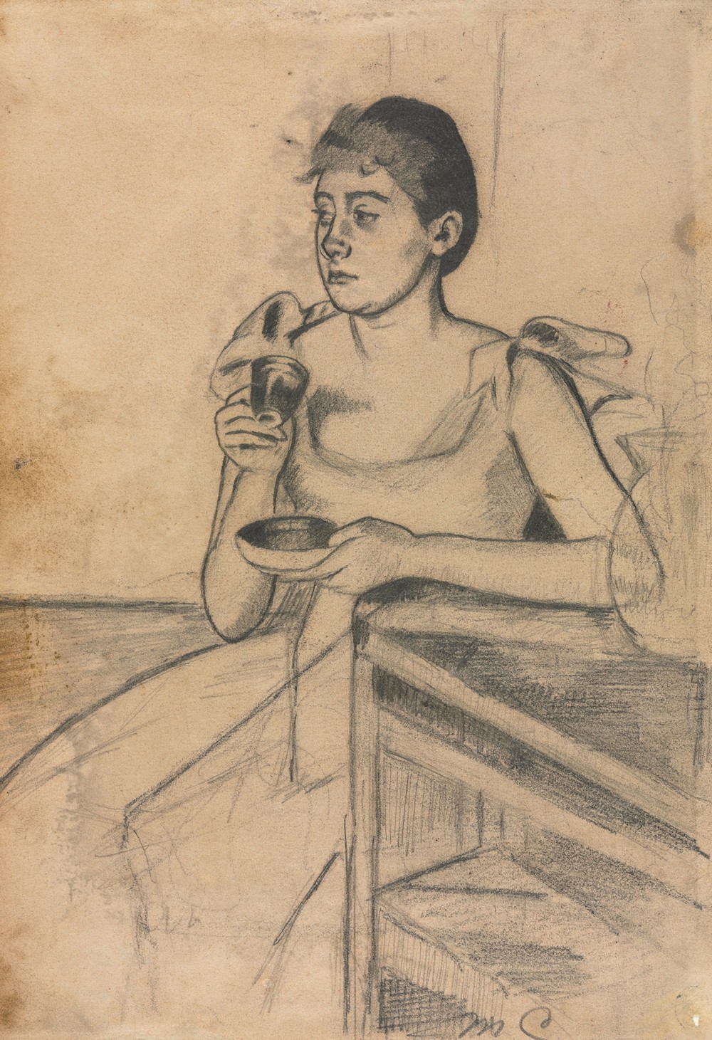 After-Dinner Coffee (recto) (c. 1889)