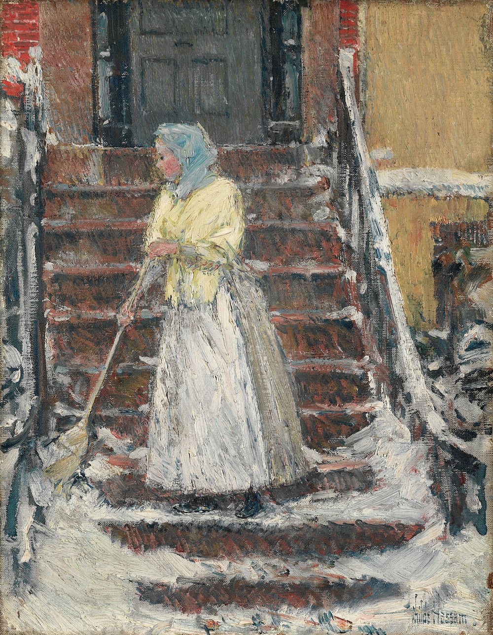 Sweeping Snow (1890s)
