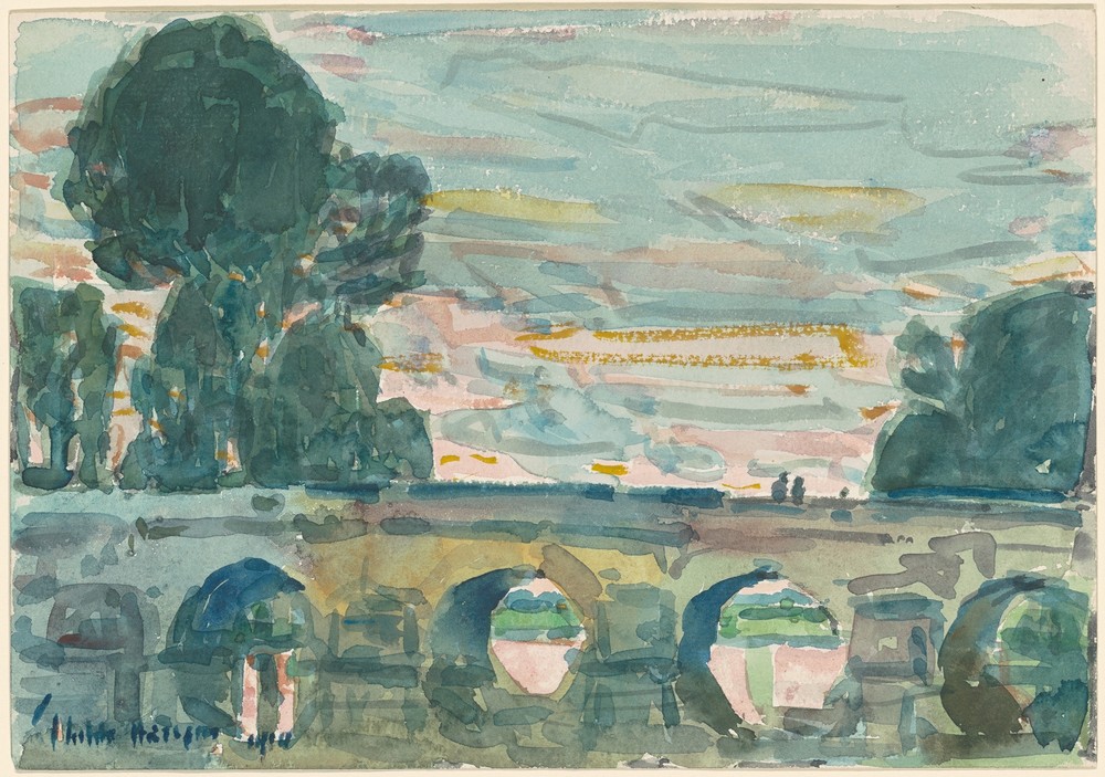 The Bridge at Grez (recto)