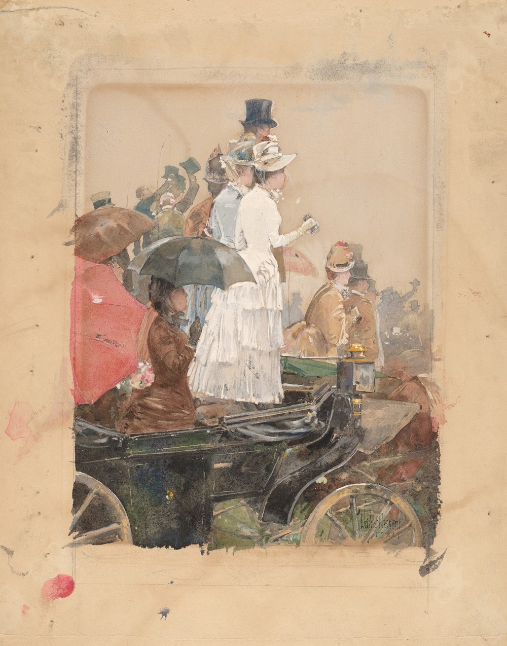 Spectators At The Grand Prix