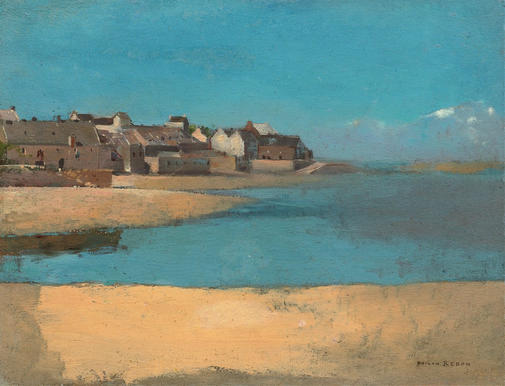 Village by the Sea in Brittany (c. 1880)