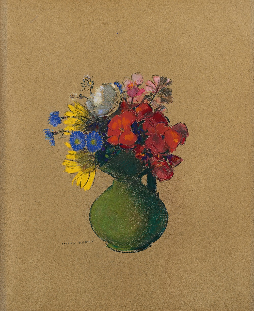 Géraniums et fleurs des champs