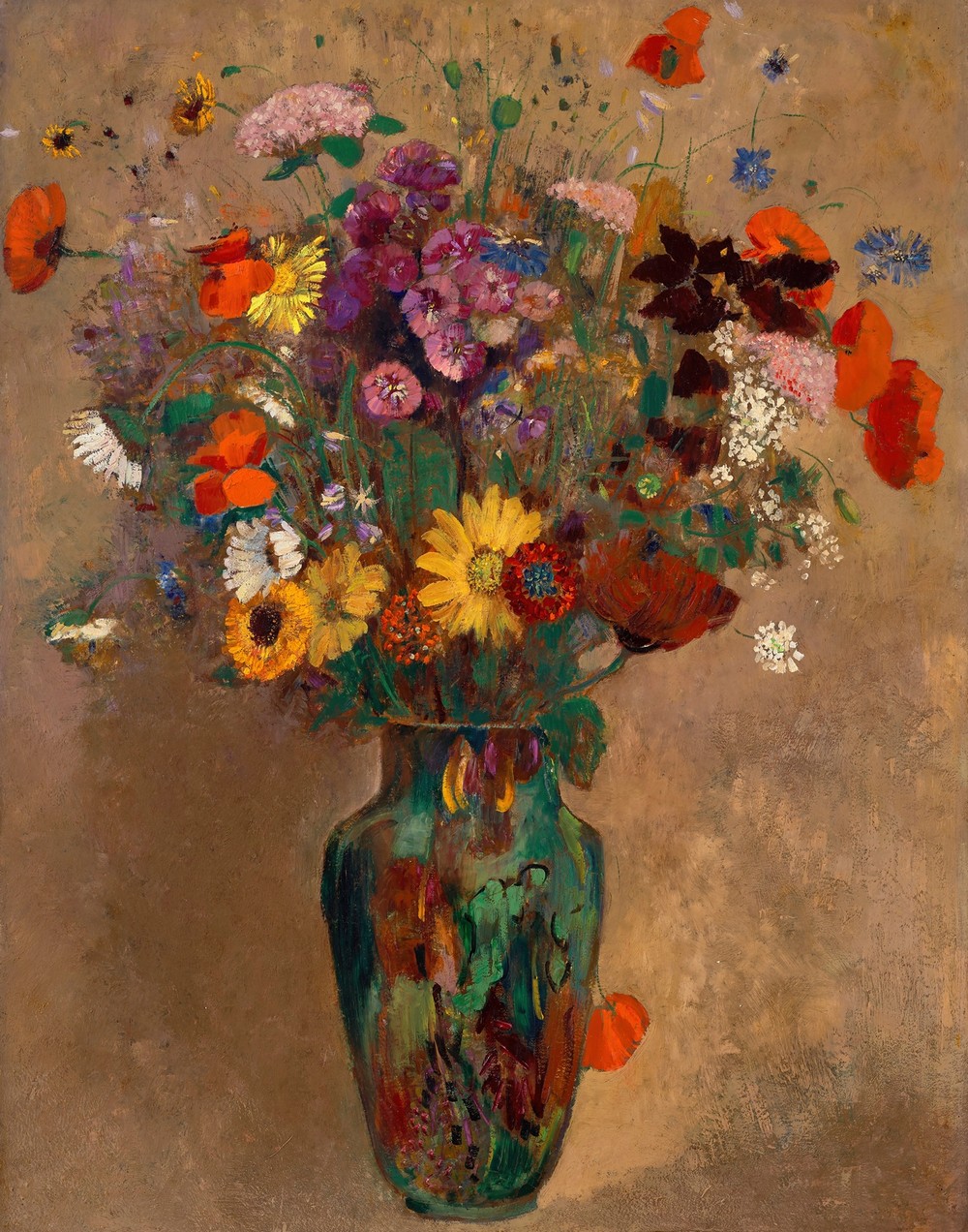 Grand bouquet de fleurs des champs (circa 1900-1905)