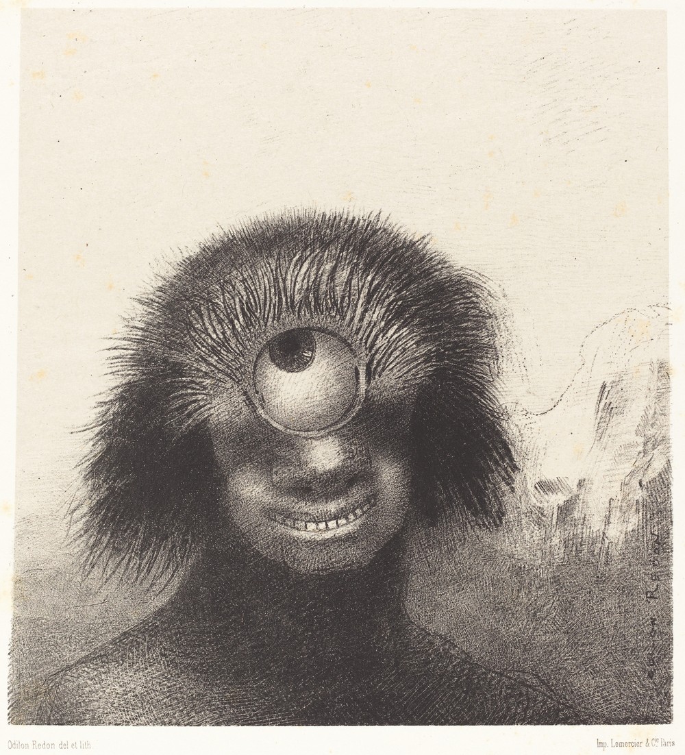 Le Polype difforme flottait sur les rivages, sorte de cyclope souriant et hideux (Thedeformed polyp floated on the shores, a sort of smiling and hideous Cyclops