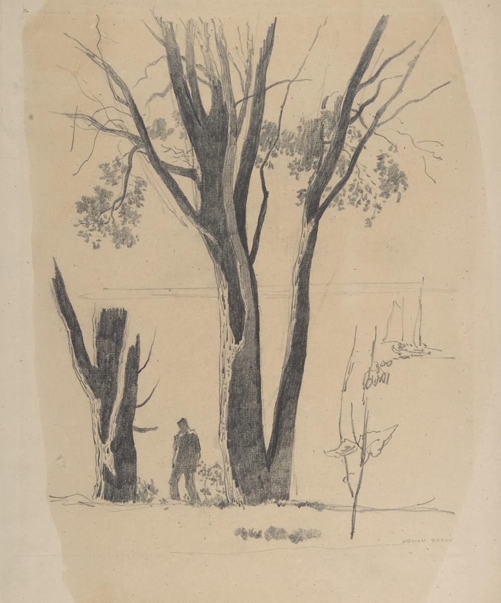 Study of Man between Trees (1860–80)