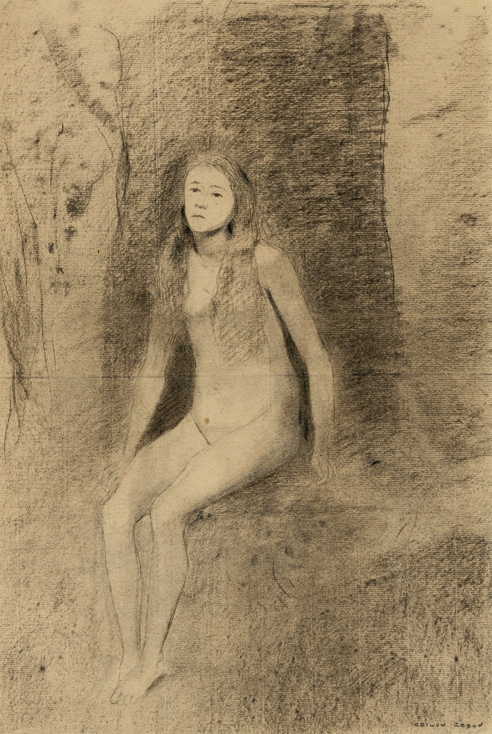 La jeune songeuse (circa 1870-1875)