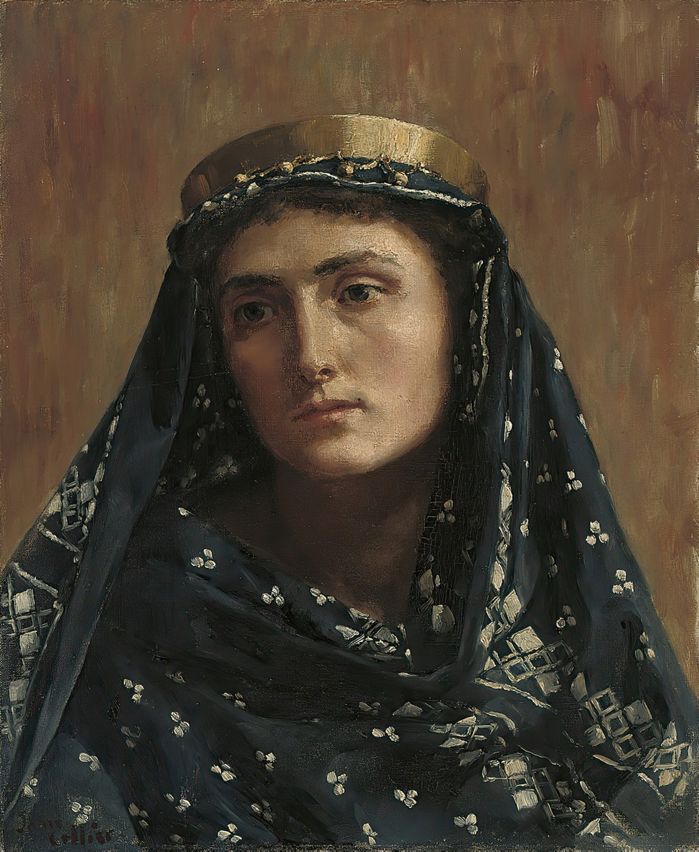Portrait of a lady in eastern dress