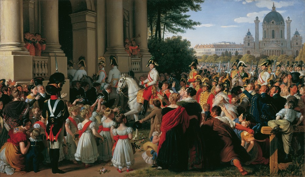 Der Einzug von Kaiser Franz I. in Wien nach dem Pariser Frieden am 16. Juni 1814 (before 1828)
