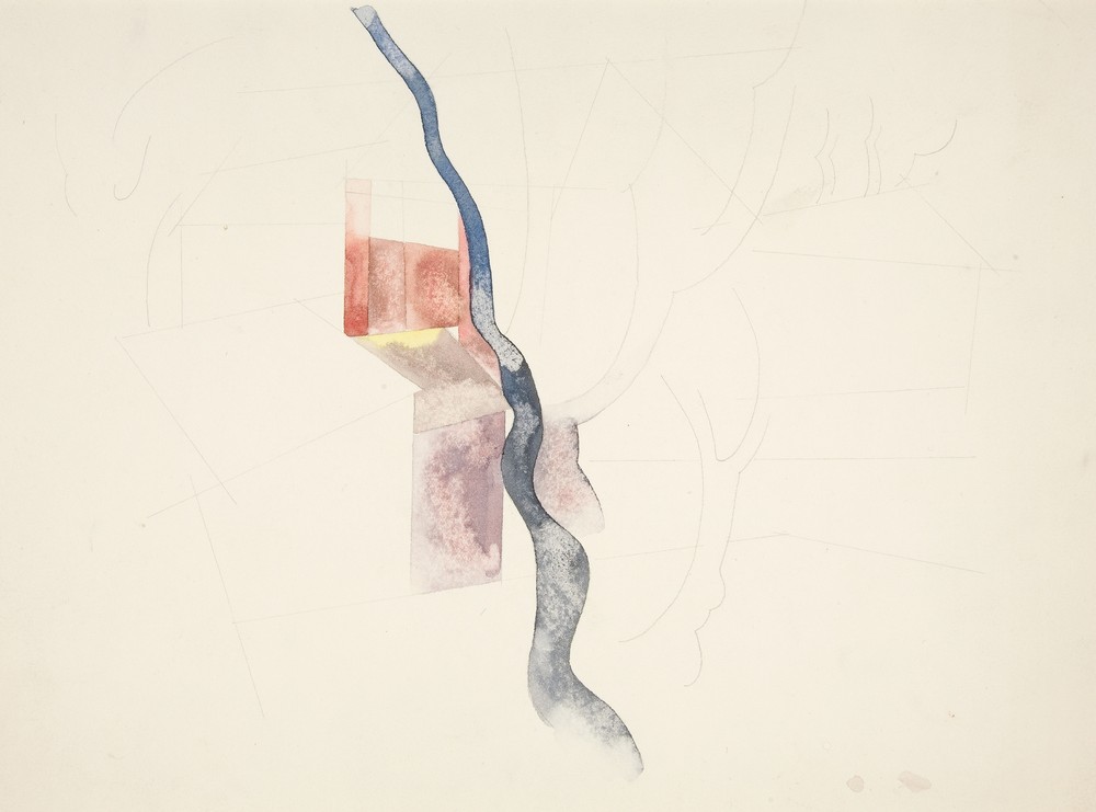 Tree Abstraction (probably study for Red Chimneys, 1918) (ca. 1918)