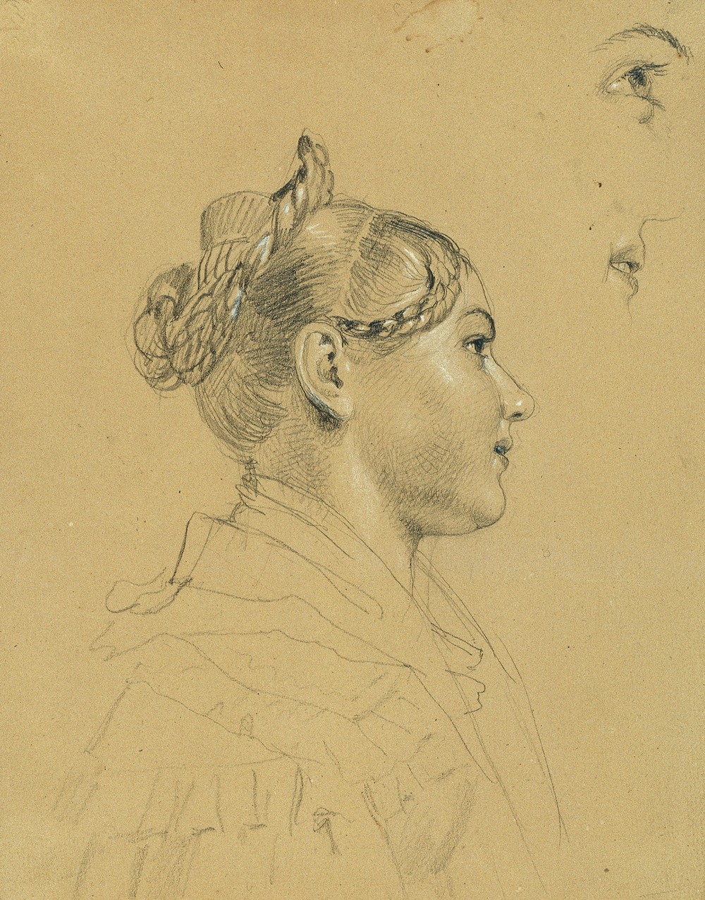 Mädchenstudie zu ‘Rückkehr des Kaisers Franz aus Pressburg’ (before 1828)