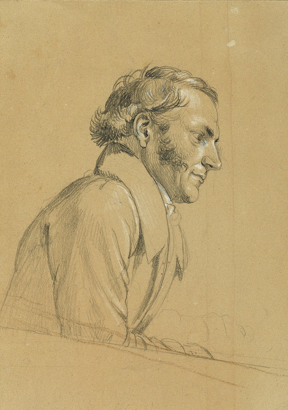 Männliche Studie zu ‘Rückkehr des Kaisers Franz aus Pressburg’ (before 1828)