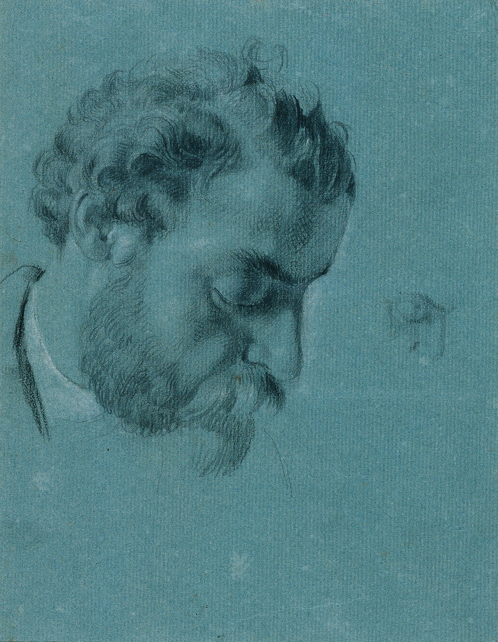 Porträtstudie zu ‘David mit dem Haupt Goliaths’ (before 1852)