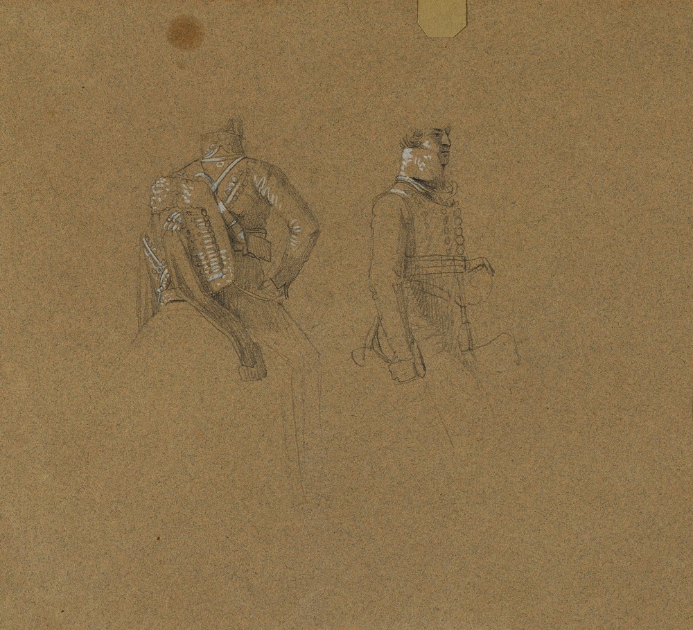 Porträtstudie zu ‘Erzherzog Karl mit seinem Stab in der Schlacht bei Aspern’ (before 1817)