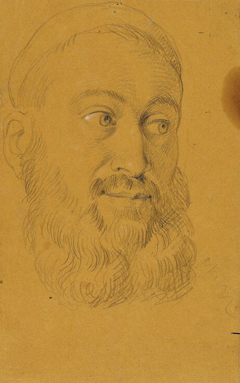 Porträtstudie zu Rudolf von Habsburg und der Priester (before 1821)