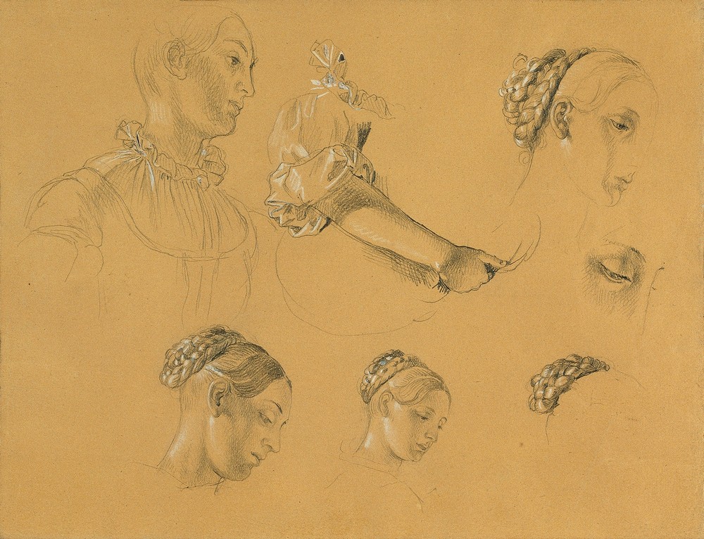 Studie zu ‘Hermann und Dorothea im Weinberg’ (before 1840)