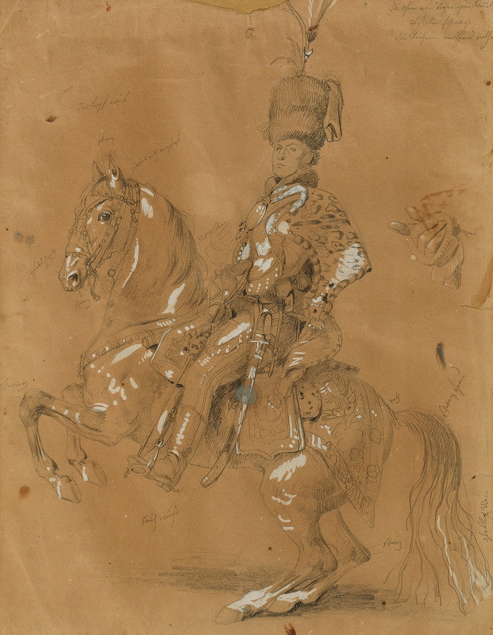 Theodor Aron de Bistra zu Pferd (before 1823)