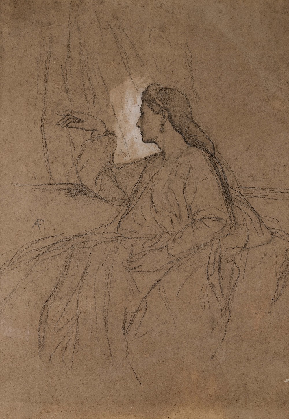 Lesbia mit dem Vogel (circa 1866)