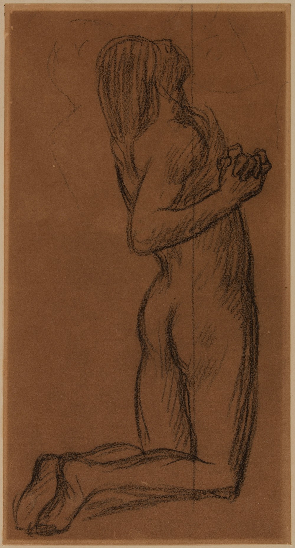 Femme nue agenouillée
