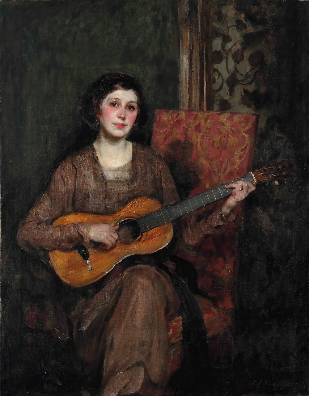 Portrait of Florence Shannon, the artist’s wife (c. 1915)