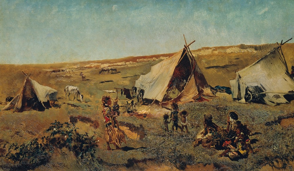 Zigeunerlager in der Puszta