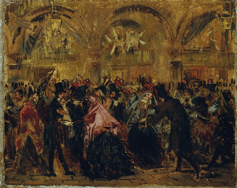 Karneval auf dem Markusplatz in Venedig
