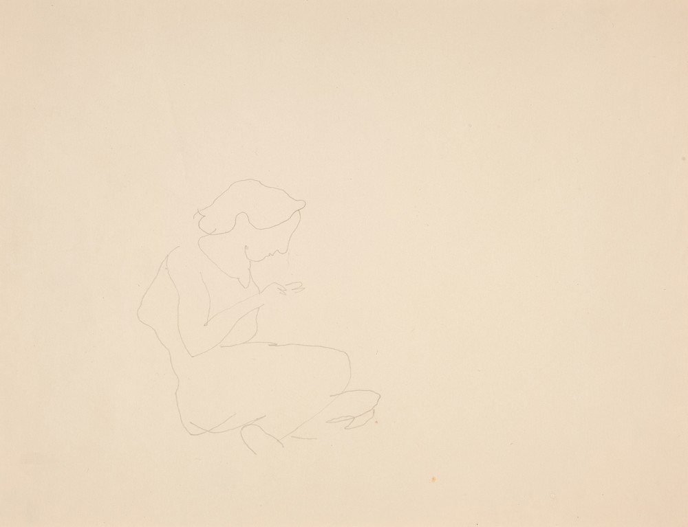 Seated Woman Looking Down