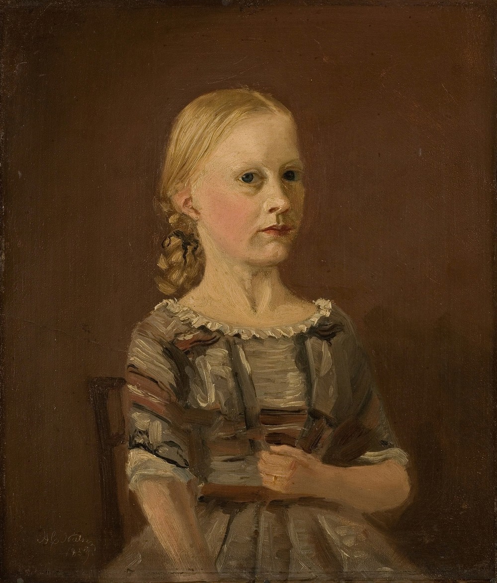 Portrett av kunstnerens kusine fru Caterine Kamstrup (12 år)
