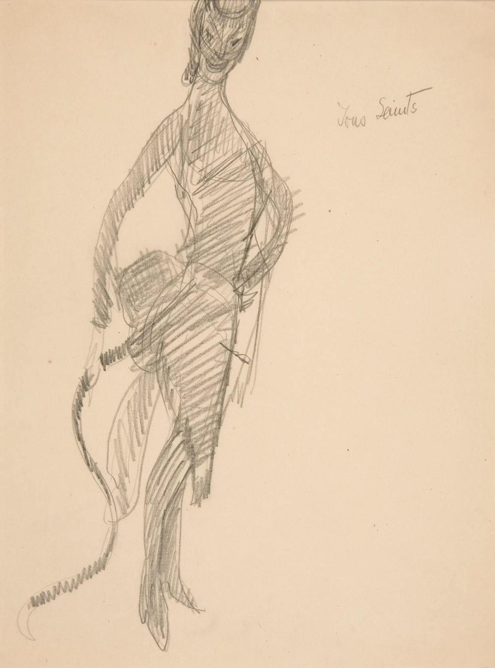 Costume Drawing; Devil As Lady (ca. 1907)