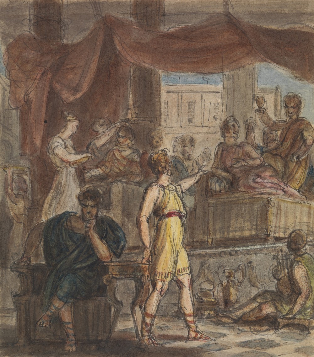 Study of a Roman Banquet Scene