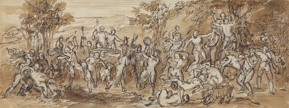 Figure Study of a Bacchanalia Celebration in a Wooded Landscape 2