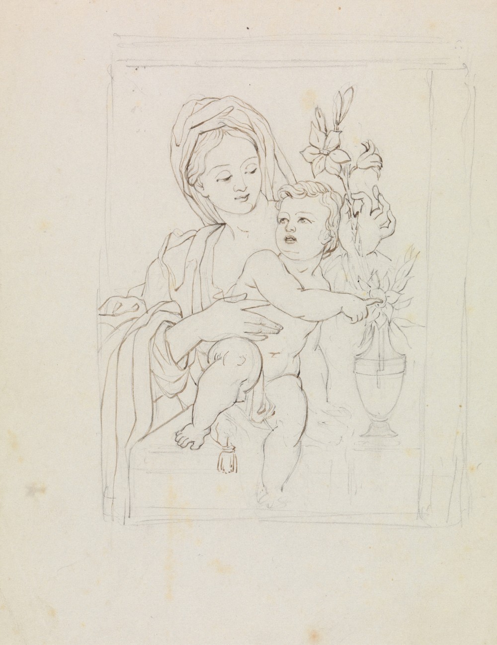 Study of a Woman and Child