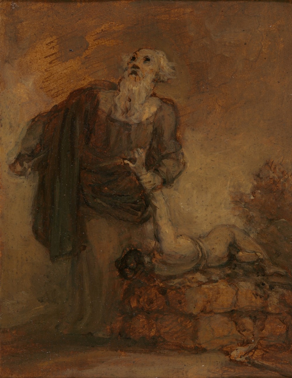 Abraham and Isaac (Abraham grasping Isaac’s arm)