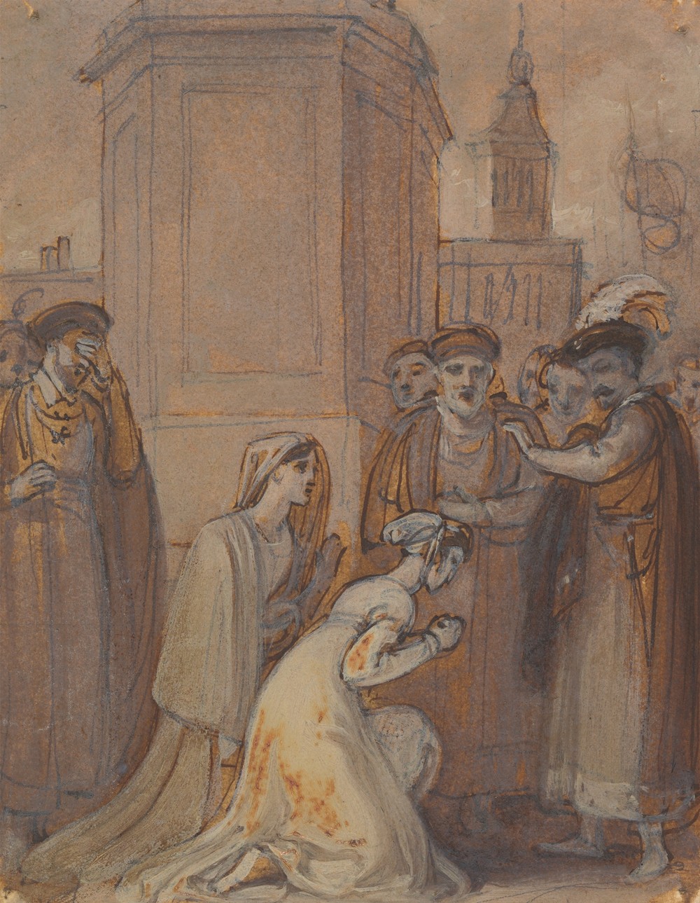 Isabella and Mariana Kneeling Before the Duke