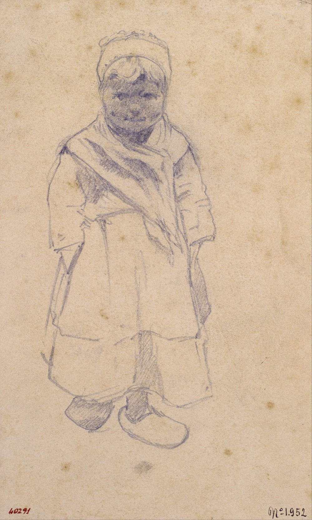 Girl with Clogs (circa 1883)