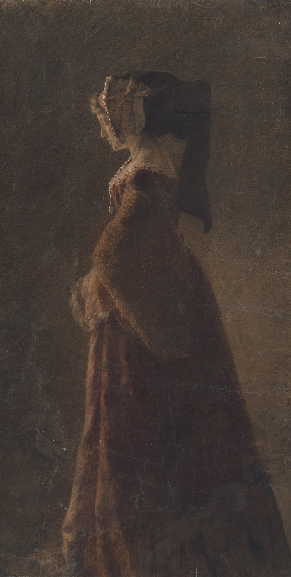 Portrait of a lady with a veil
