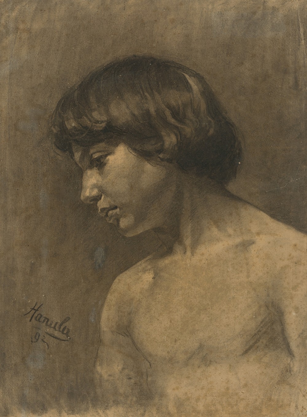 Study of a boy’s head