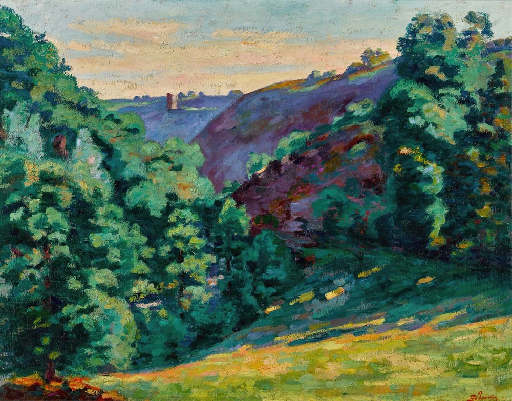 Le Ravin de la folie, vue de Chateau Crozant