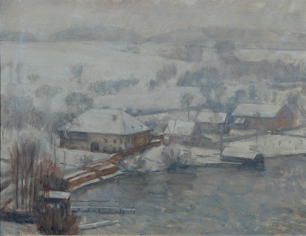 Winterlandschaft Am Attersee