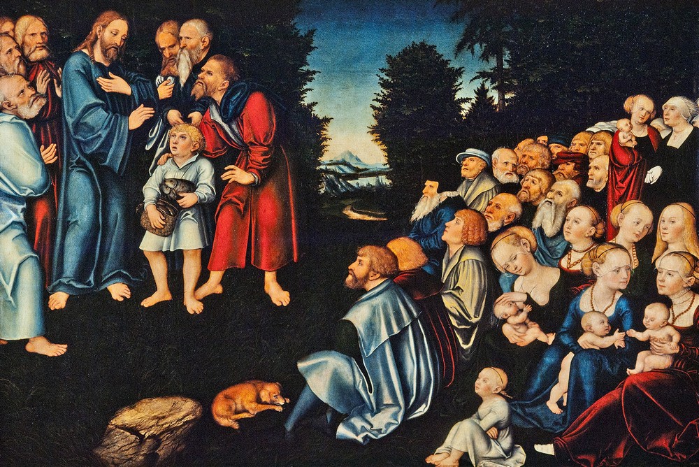 The miracle of the five loaves and two fish