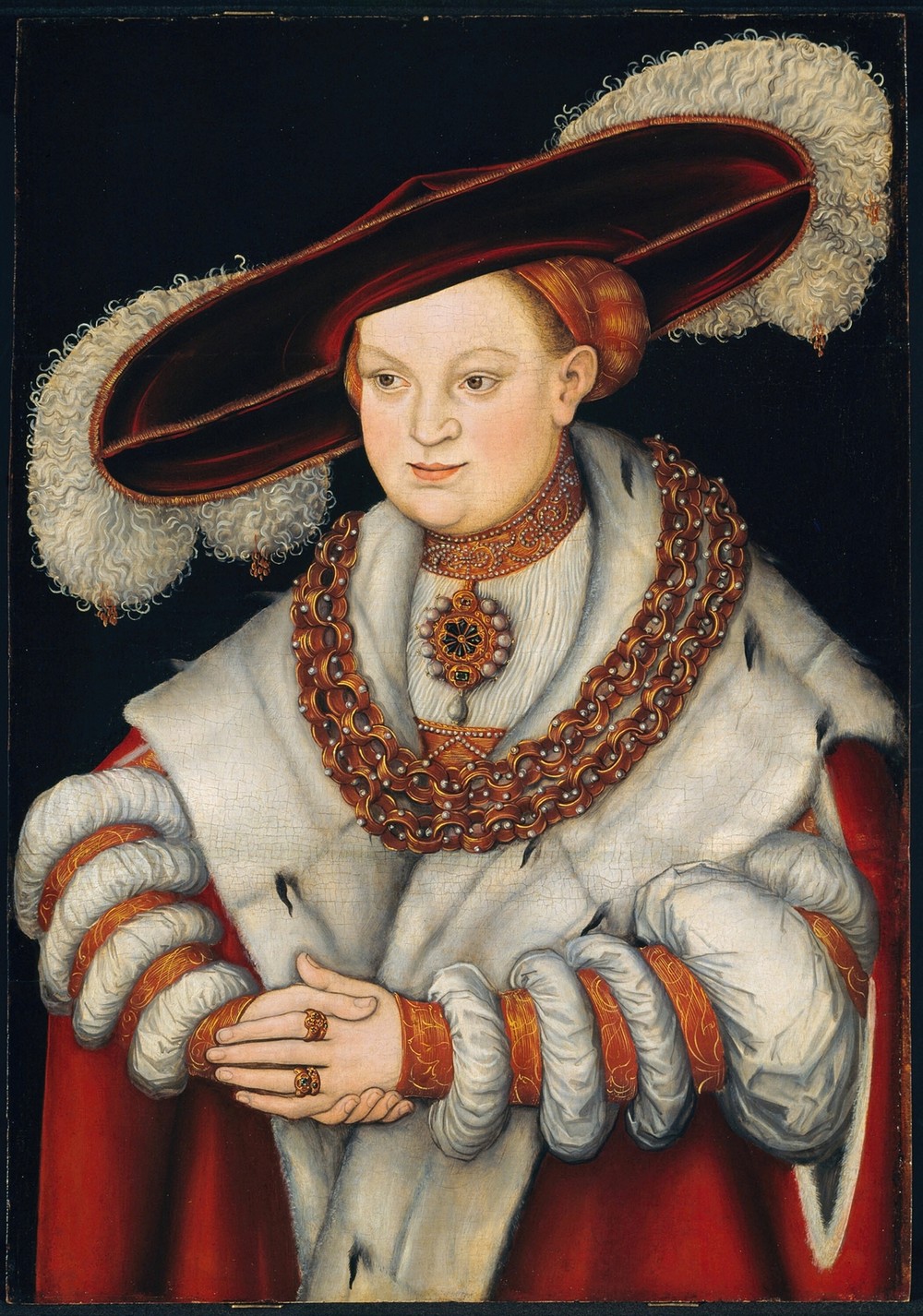 Portrait of Magdalena of Saxony, Wife of Elector Joachim II of Brandenburg (c. 1529)