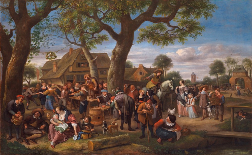 Peasants Merrymaking Outside an Inn (circa 1676)