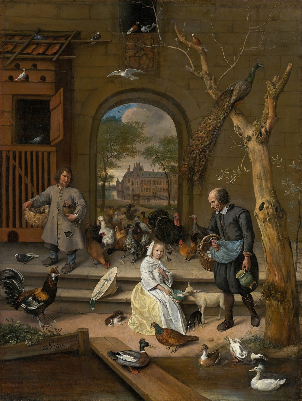 Portrait of Jacoba Maria van Wassenaer (1654-1683),known as ‘The Poultry Yard’