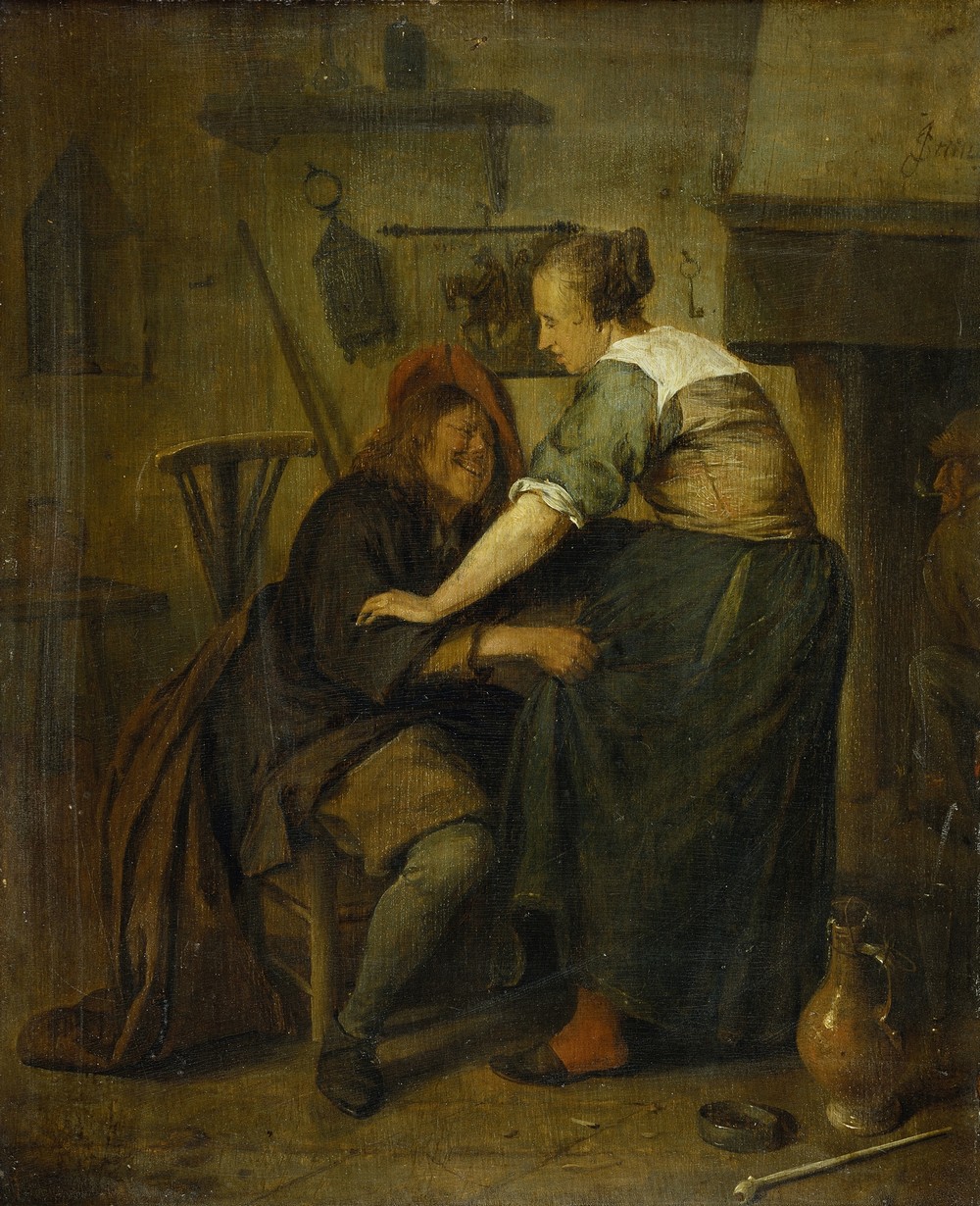 Inn with Guest and Serving Maid (ca. 1665)