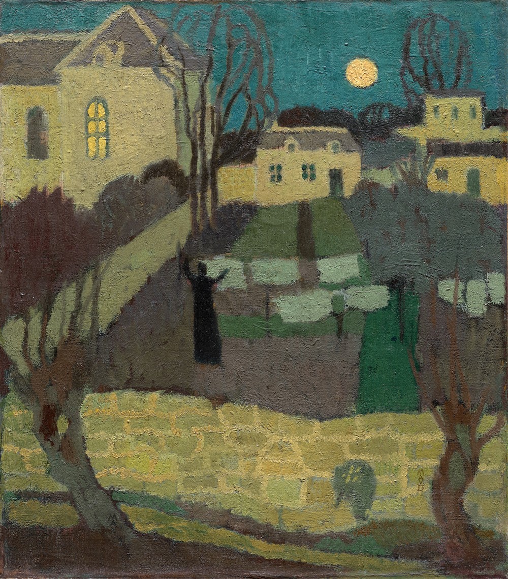 Drying the Linen, or Moonrise at the Priory