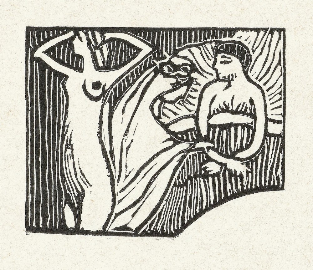 Illustratie bij gedicht uit dichtbundel Sagesse van Paul Verlaine (1895-07)