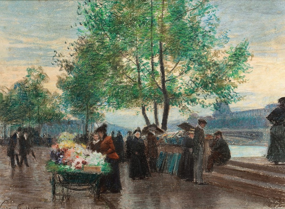 Marchands aux Bords de la Seine, Paris