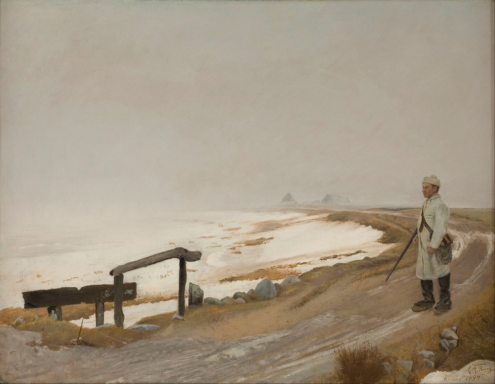 Foggy winter’s day. Karrebæksminde