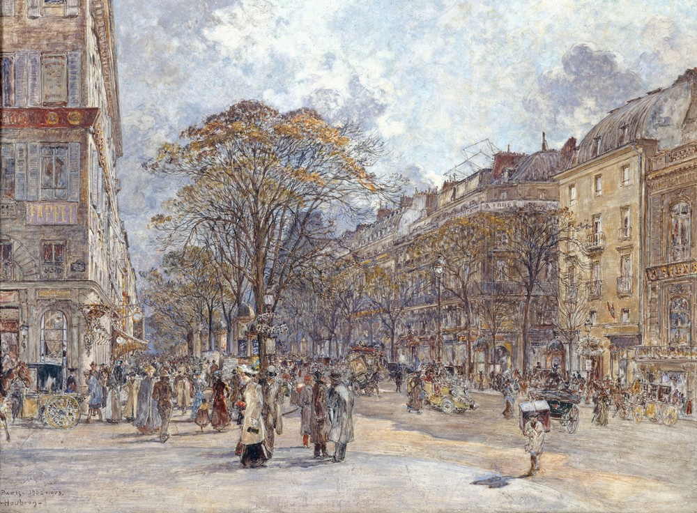 Le boulevard des Italiens, aspect du matin