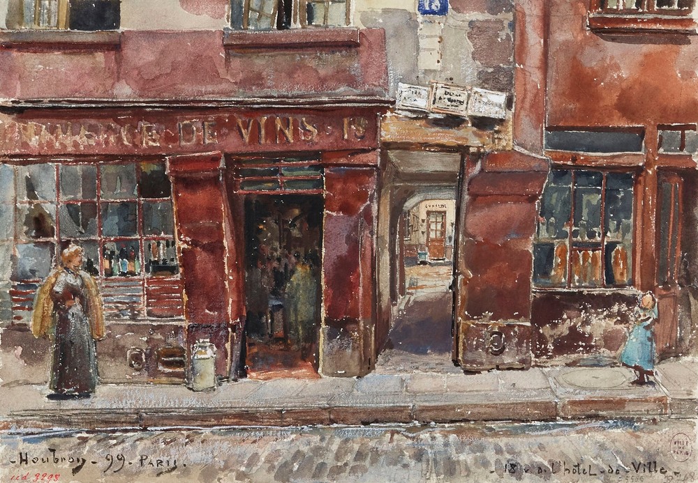 18, rue de l’Hôtel-de-Ville, en 1899. 4ème arrondissement