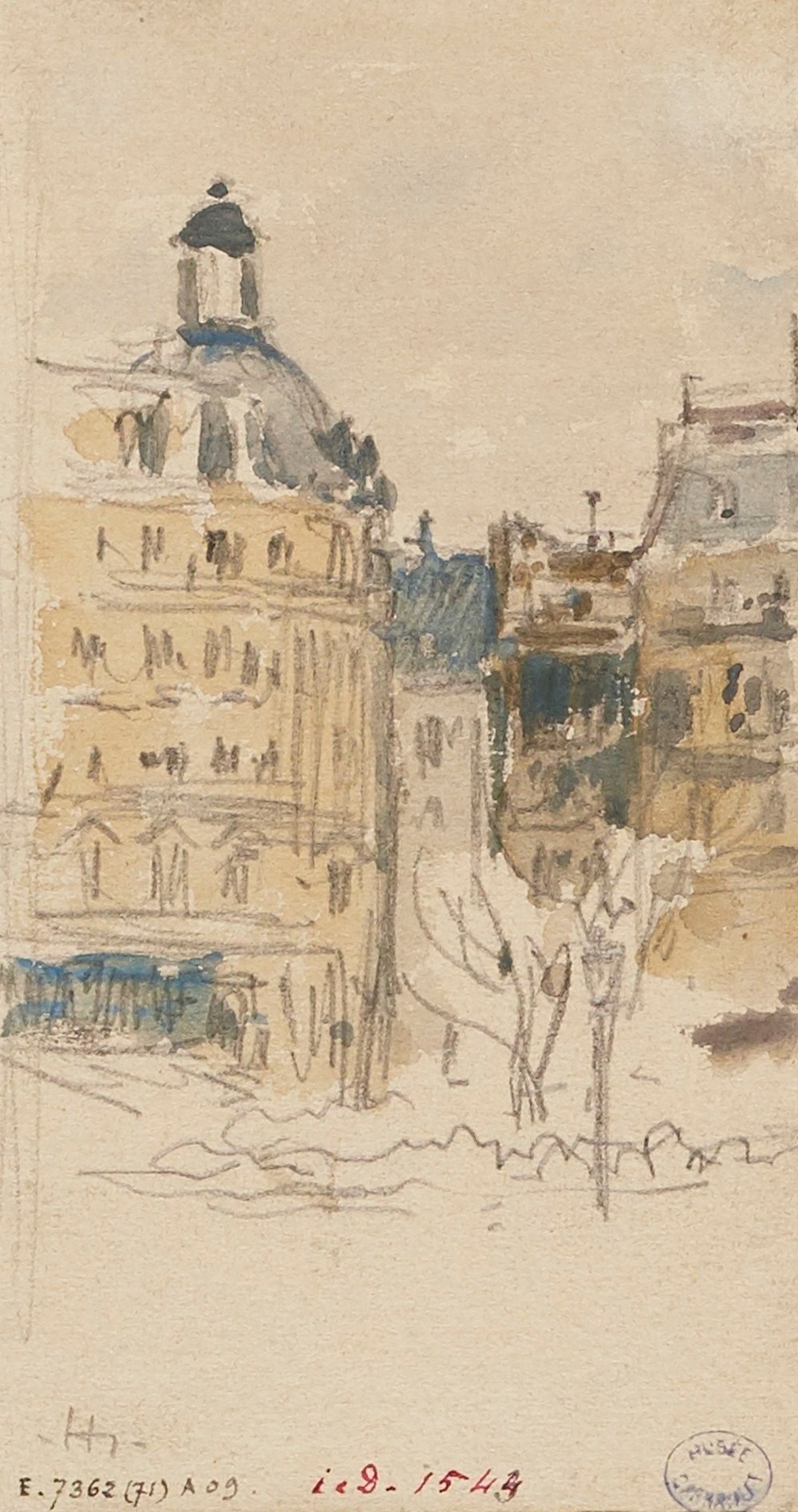 Place bordée d’immeubles